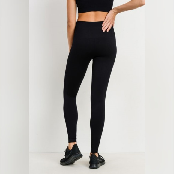 Seamless Textured Track Side Leggings - Picture 5 of 6